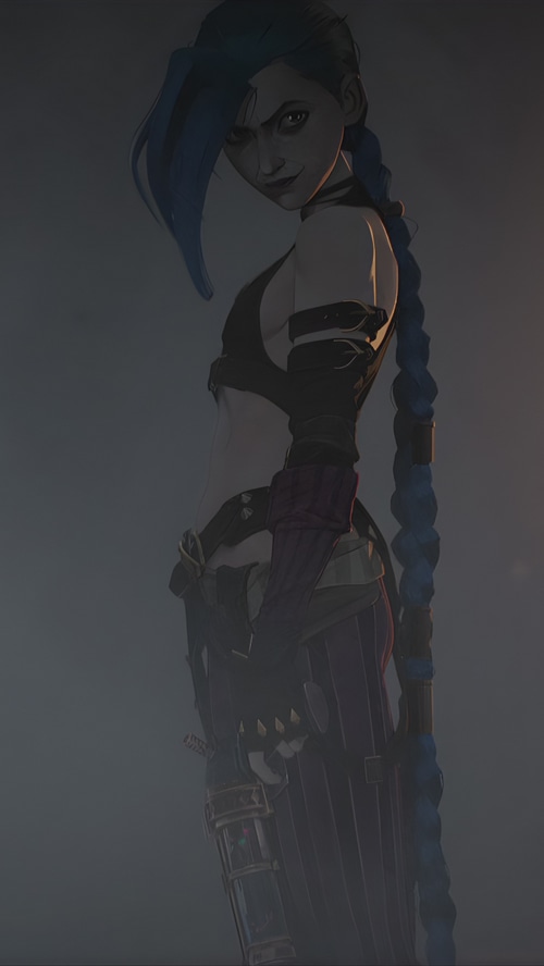 Jinx from Arcane League of Legends