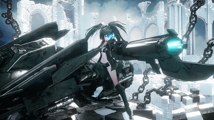 Black Rock Shooter with large cannon and chains