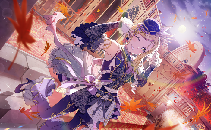 4K Ohara Mari in a dress under the moonlight