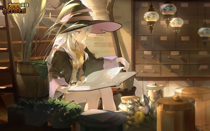 Elaina reading a book in a sunlit room