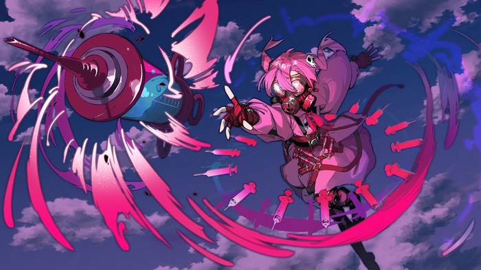 Mahou Shoujo Magical Destroyers character with syringes
