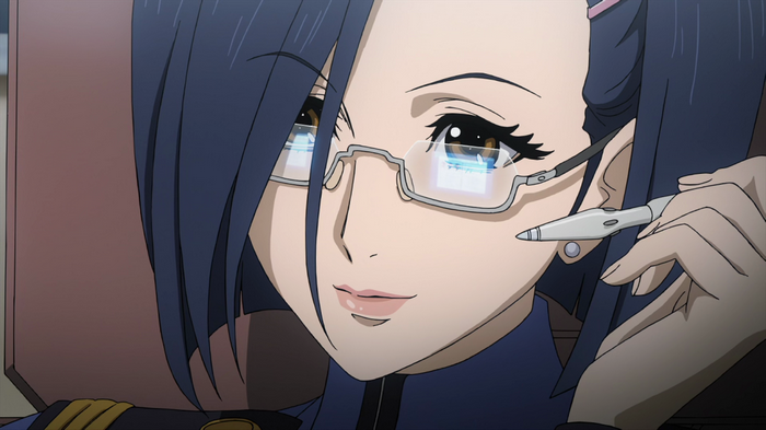 Kaoru Niimi from Space Battleship Yamato 2199 with glasses