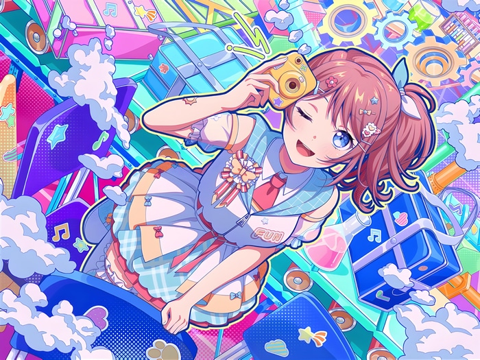 Yamabuki Saaya with a Camera and Musical Notes