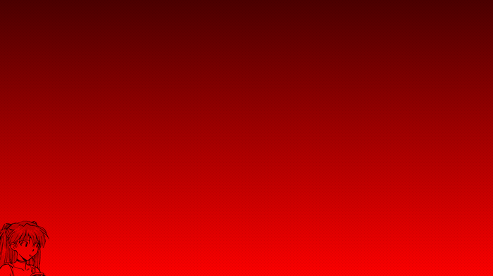 Asuka Langley Soryu from Neon Genesis Evangelion on red gradient