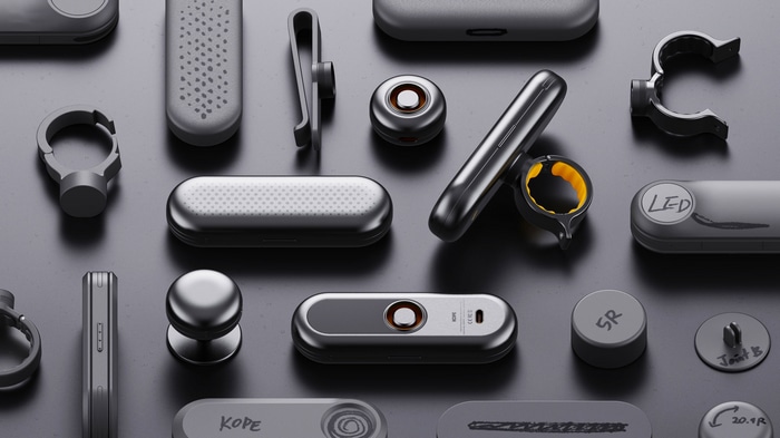 Collection of modern electronic accessories and mounts