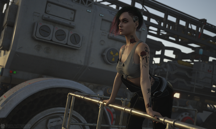 Judy Alvarez fan art from Cyberpunk 2077