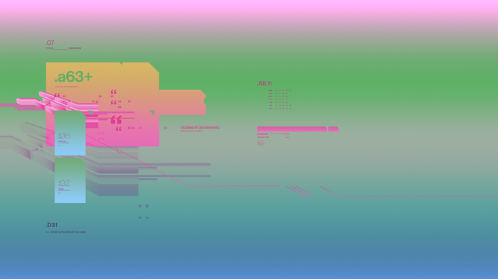 Abstract 3D Gradient with Calendar and Text