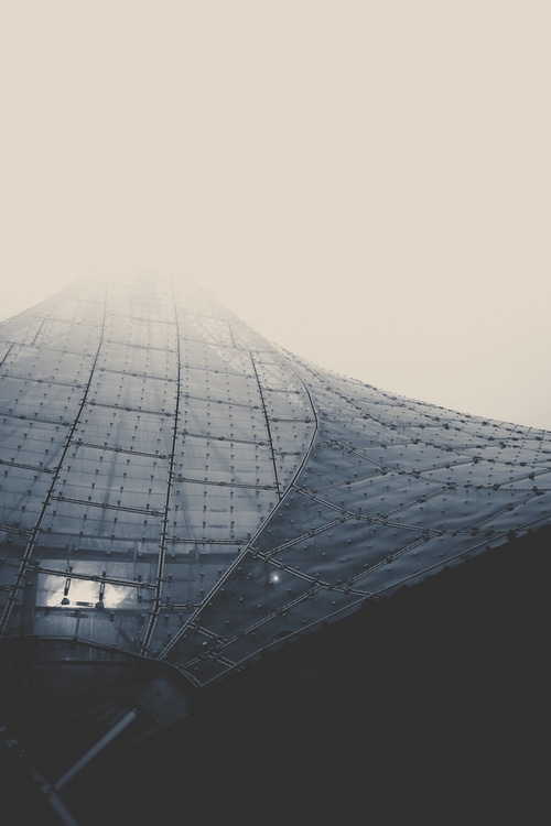 Minimalist Architecture in Fog by Lars Stieger