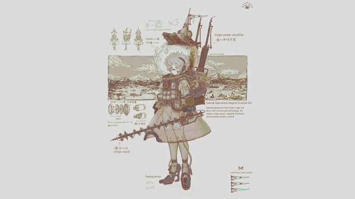 Special Operations Magical Science Girl with Magic Wand