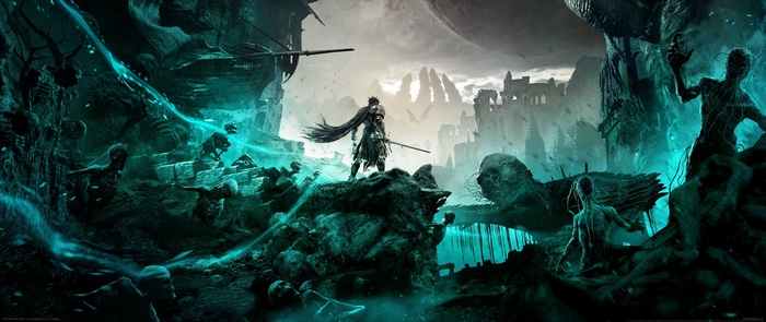 4K Lords of the Fallen warrior with cape and sword