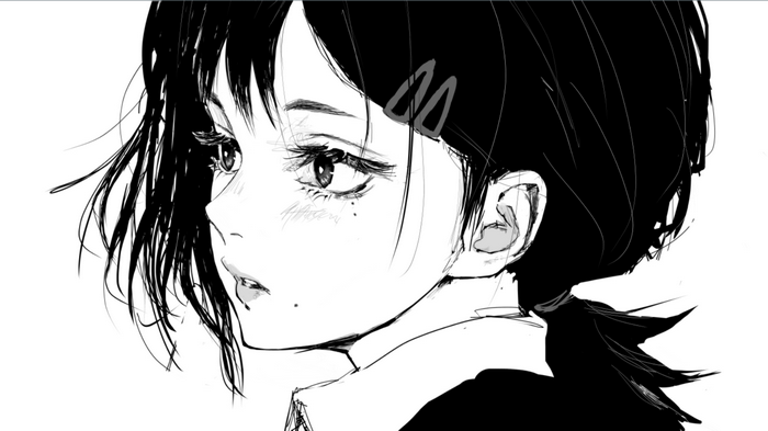Kobeni Higashiyama from Chainsaw Man with moles
