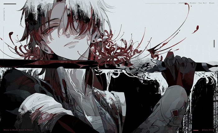Honkai: Star Rail Blade with Red Spider Lilies