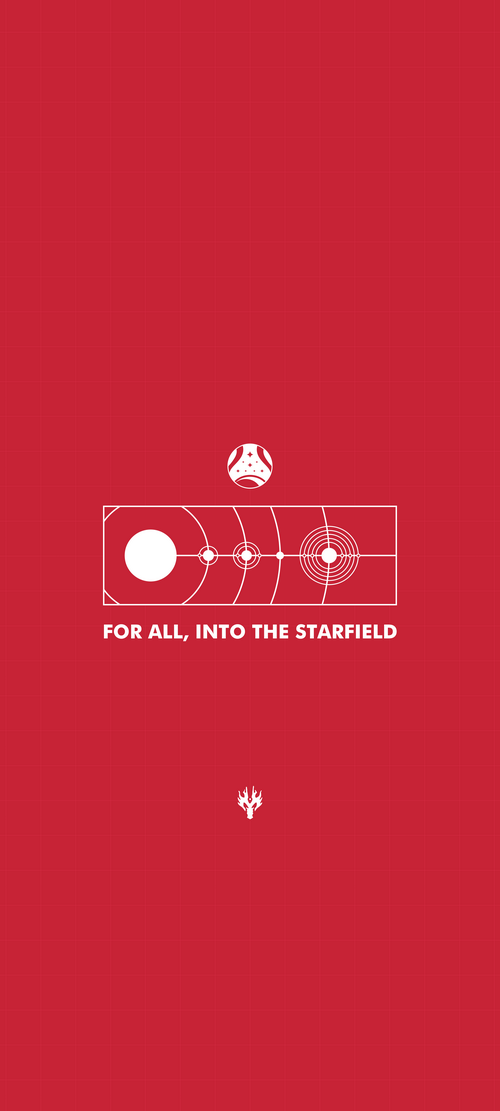 Starfield 4K Red Background