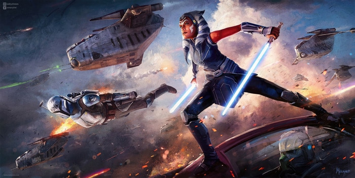 4K Star Wars Space Battle with Ahsoka Tano