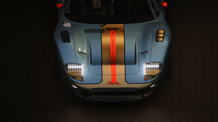Ford GT40 Restomod with Racing Stripes
