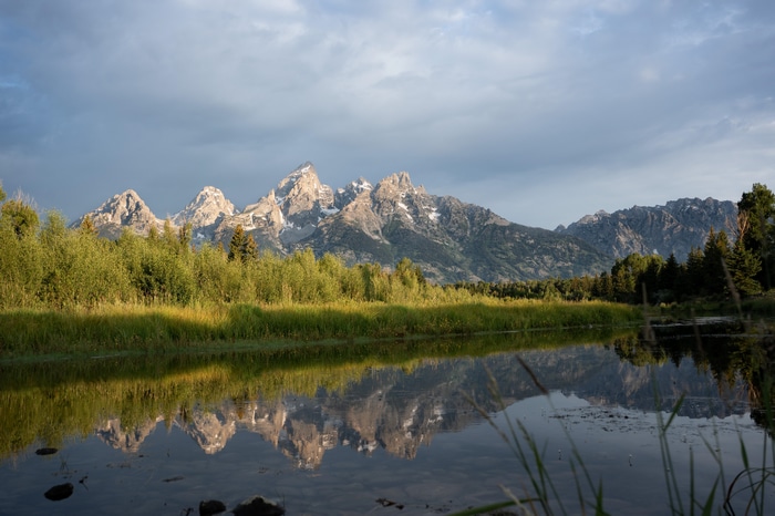 Grand Teton National Park Mountains Reflection