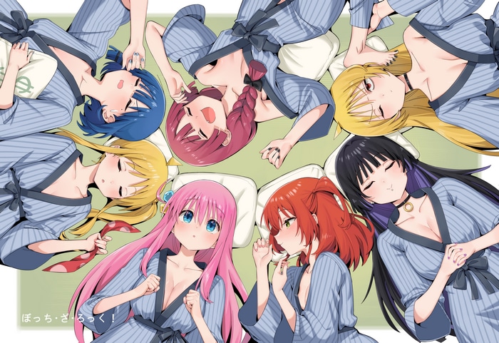 BOCCHI THE ROCK! characters lying down