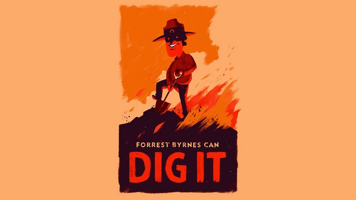 Forrest Byrnes Can Dig It Firewatch Poster
