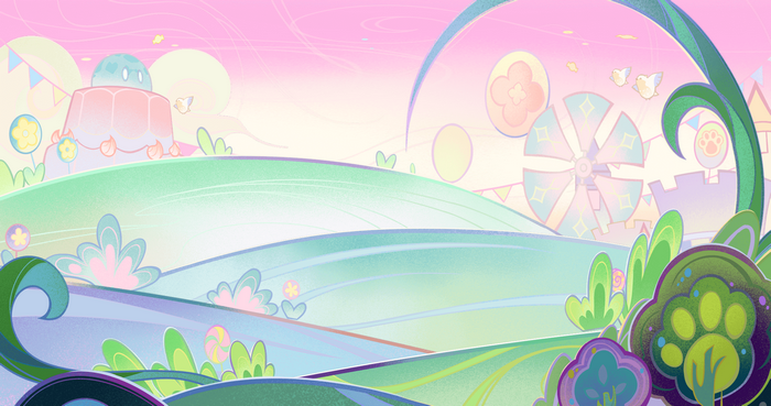 Genshin Impact: Whimsical Candy Land Landscape