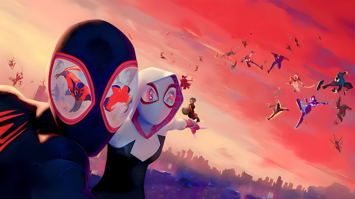 Spider-Man: Across the Spider-Verse with Multiple Spider-People