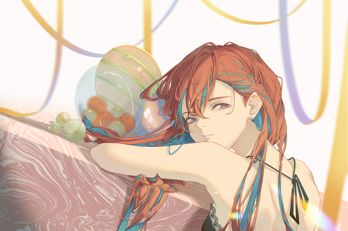 Vera from Punishing: Gray Raven with multi-colored hair