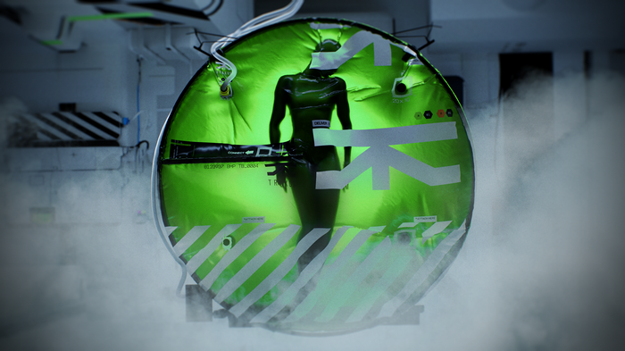 4K Futuristic Pod with Figure