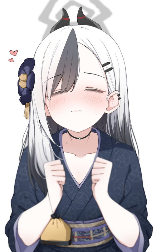 Onikata Kayoko from Blue Archive in a kimono