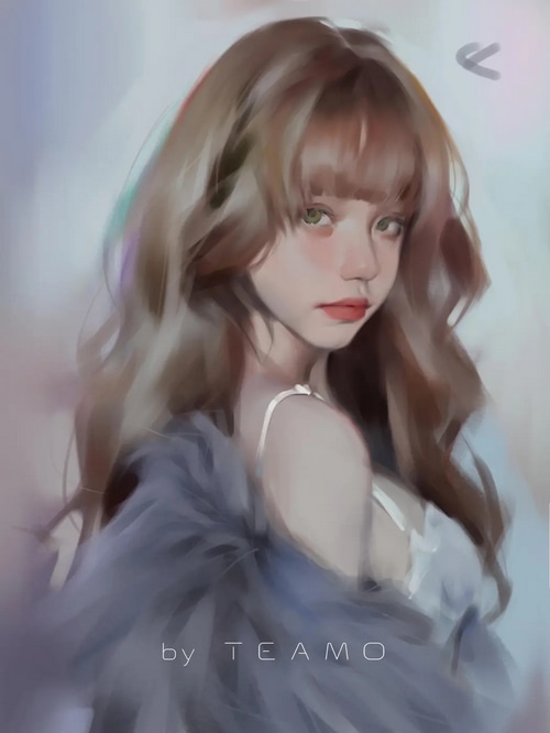 Artwork by TEAMO featuring a woman
