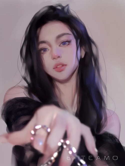 Artwork of a woman by TEAMO