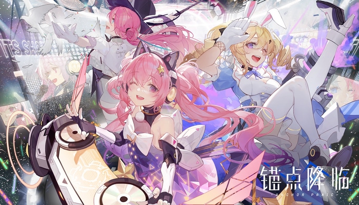 Anchor Panic Characters with Pink and Blonde Hair