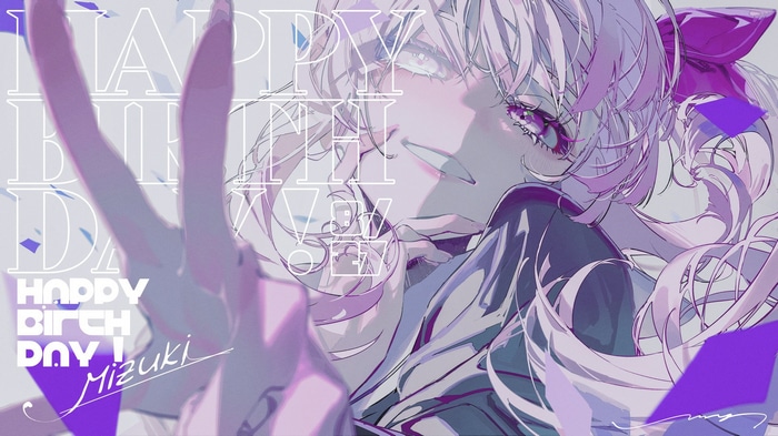 Happy Birthday Mizuki with Peace Sign