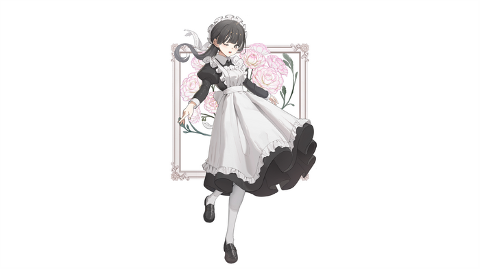Maid with Flowers