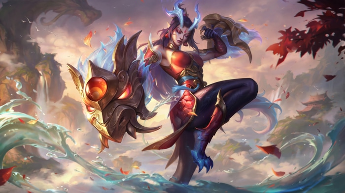 4K Shyvana with Dragon Mask in League of Legends
