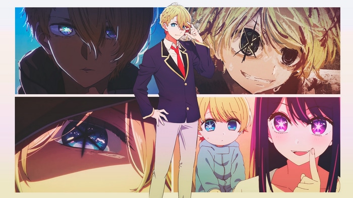 Oshi no Ko Collage with Aqua Hoshino