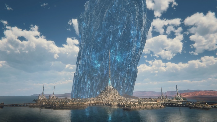 4K Final Fantasy XVI City and Iceberg