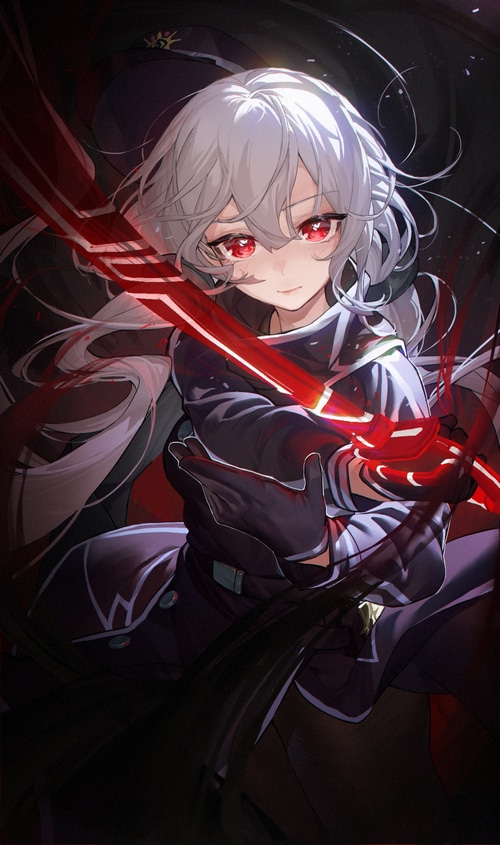 Sky Striker Ace - Roze with a red energy sword
