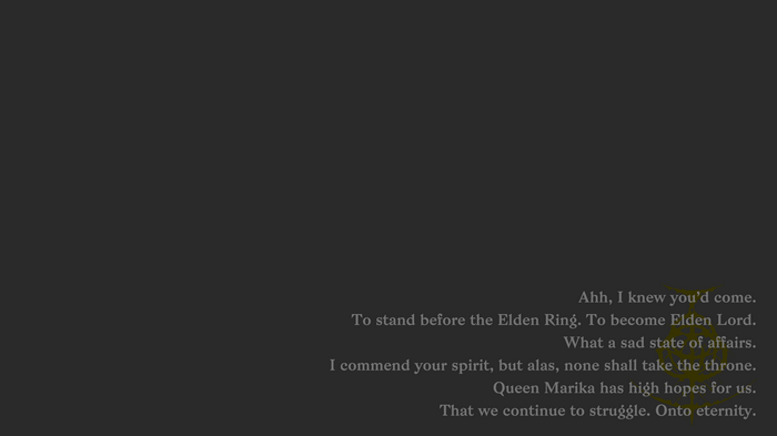 4K Elden Ring Quote Typography