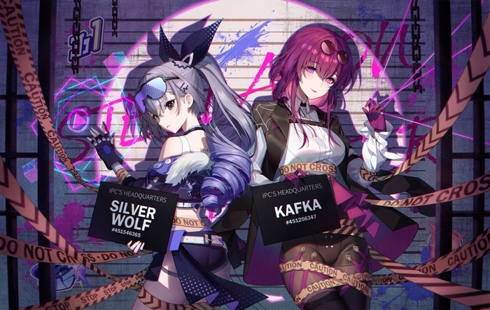 Silver Wolf and Kafka from Honkai: Star Rail