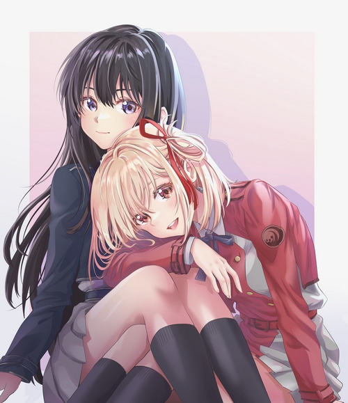 Nishikigi Chisato and Inoue Takina from Lycoris Recoil