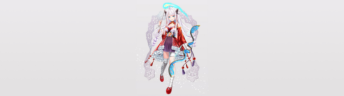 4K anime girl with bow and arrow