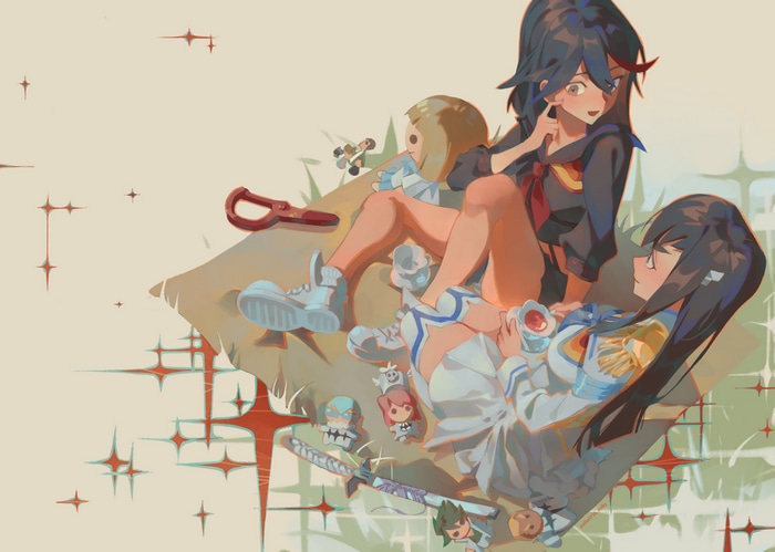 Kill la Kill characters Matoi Ryuuko and Kiryuin Satsuki