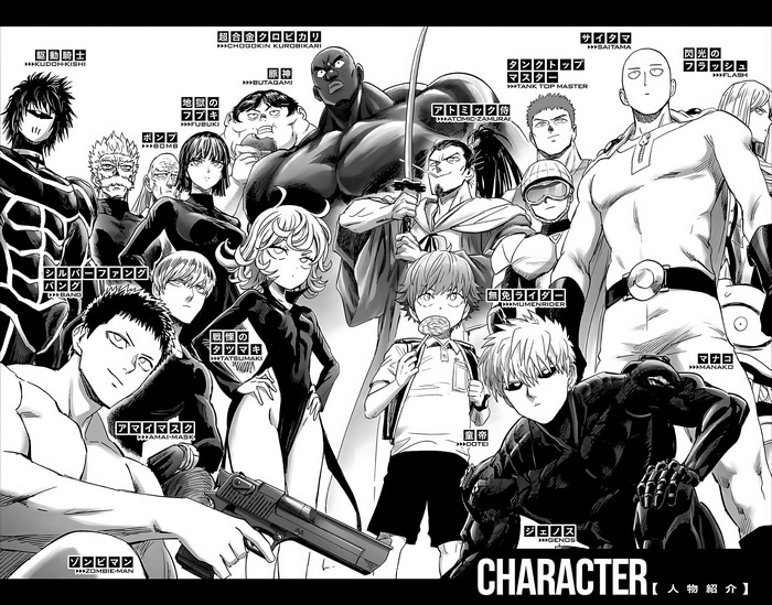 One-Punch Man Characters Group