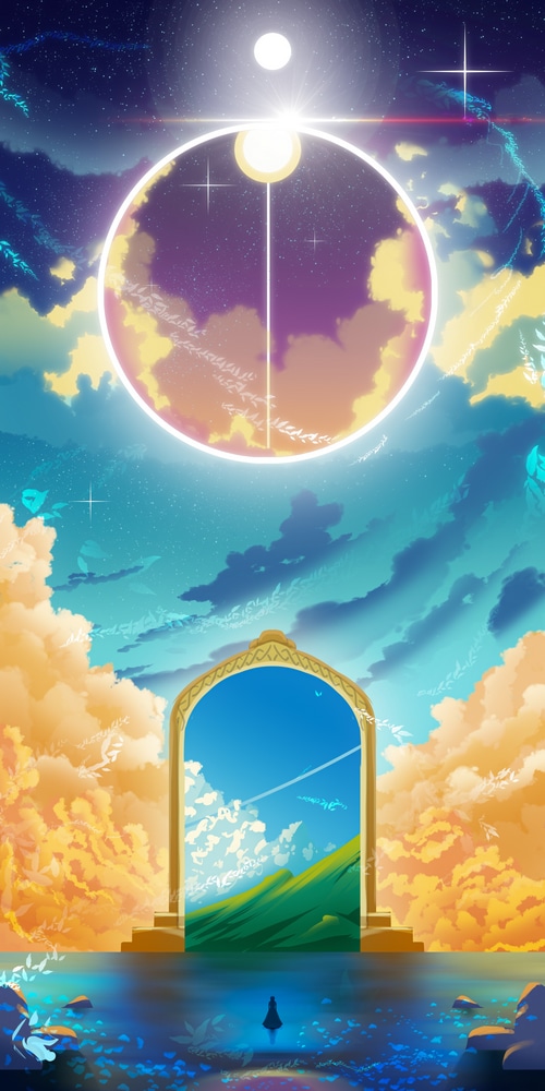 Portal to a new world with celestial elements
