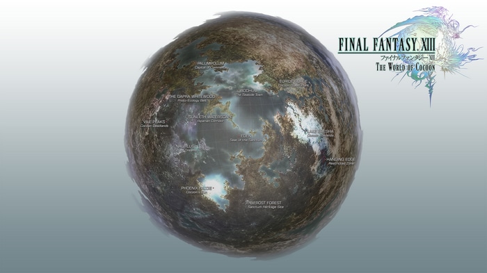 Final Fantasy XIII The World of Cocoon Map
