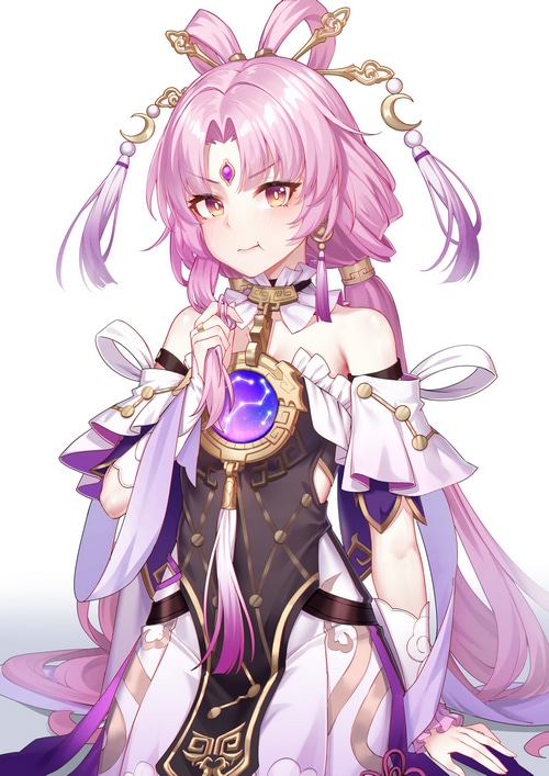 Fu Xuan from Honkai: Star Rail with pink hair