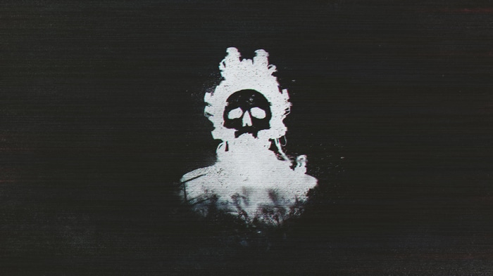 Skull grunge VHS operator