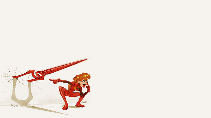 Asuka Langley Soryu with Spear of Longinus