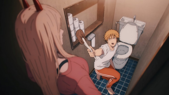 Chainsaw Man: Denji and Power in a Bathroom