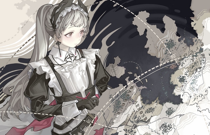 4K Arknights Irene with map