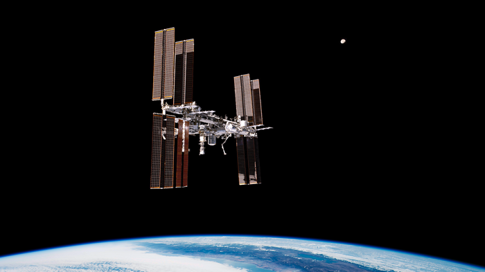 International Space Station orbiting Earth